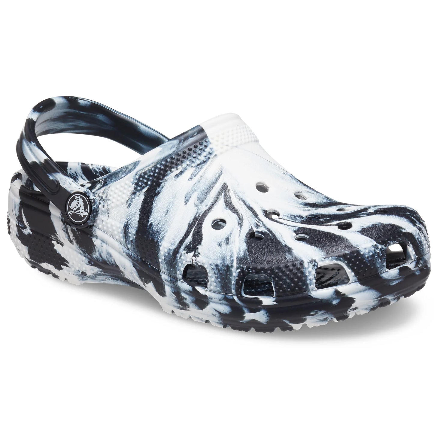 Crocs Classic Marbled Clog Kids Black/White