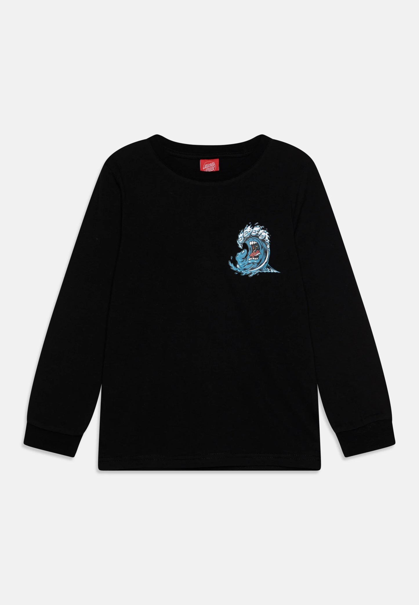 Santa Cruz Screaming Wave Long Sleeve Tee Black