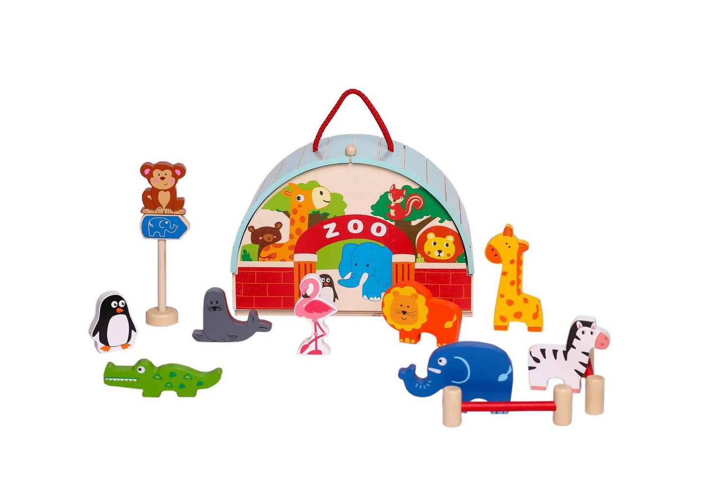 Wooden Zoo Set