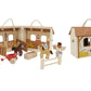 Wooden Horse Stable Playset