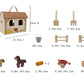 Wooden Horse Stable Playset