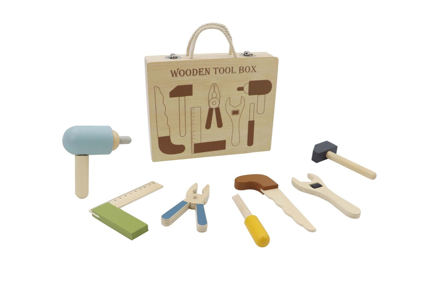 Wooden Kids Tool Box