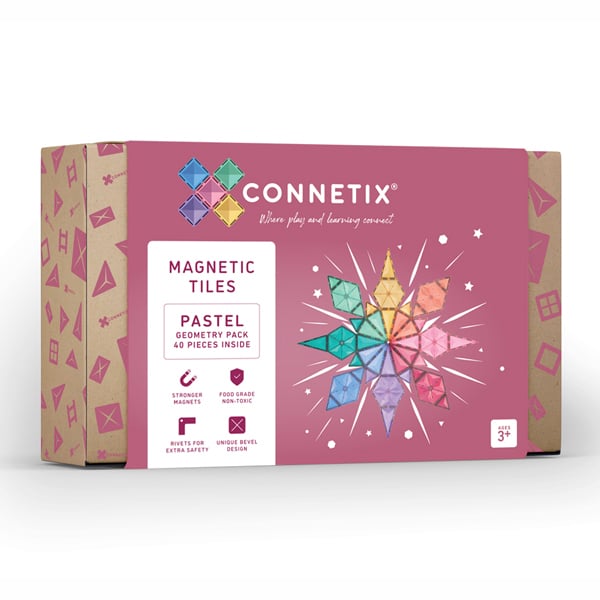 Connetix Pastel Geometry Pack 40 pc