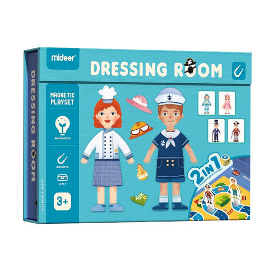 Mideer 2 in 1 Magnetic Dressing Room Game