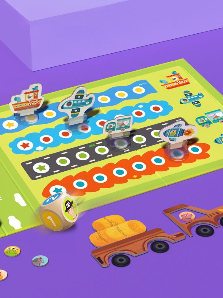 Mideer 2 in 1 Magnetic Traffic Game