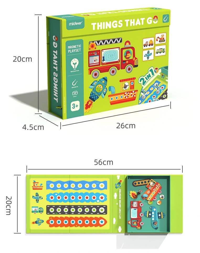 Mideer 2 in 1 Magnetic Traffic Game