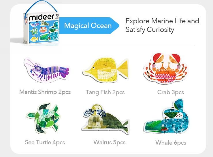 Mideer My First Puzzle Ocean Animals