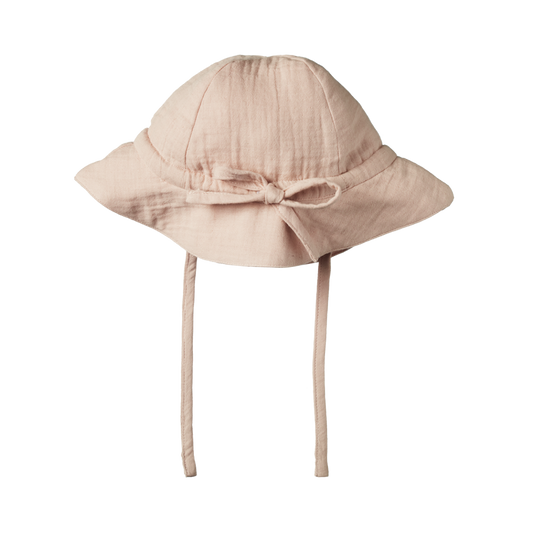 Nature Baby Crinkle Muslin Sunhat Rose Dust