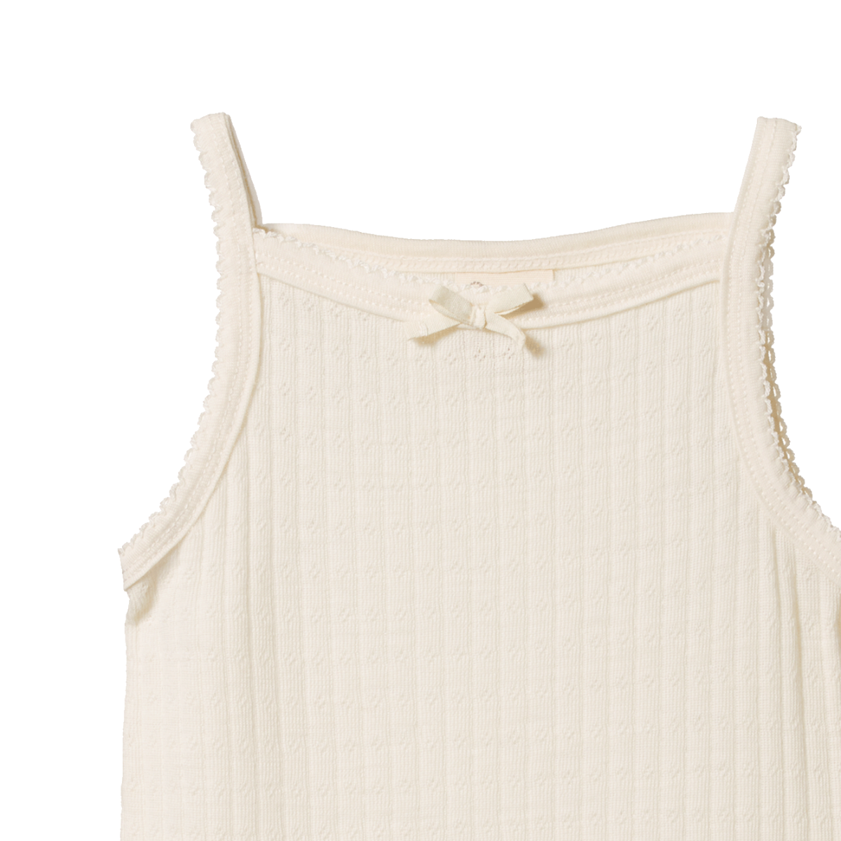 Nature Baby Merino Essential Camisole Pointelle Natural