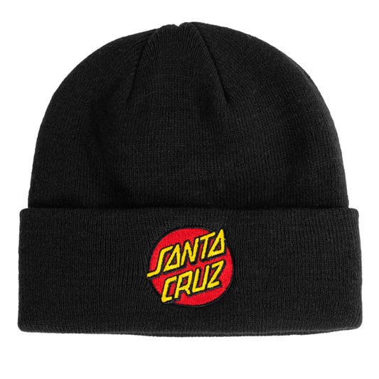 Santa Cruz Classic Dot Patch Beanie Black