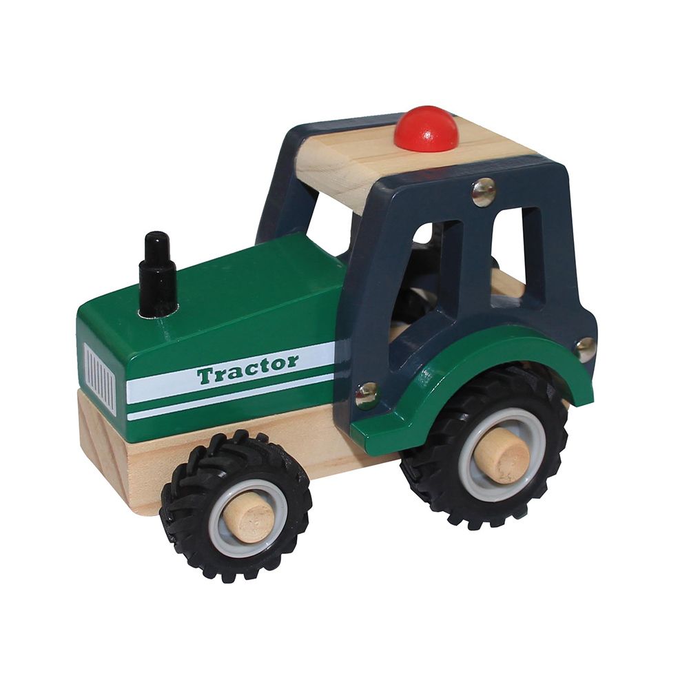 Wooden Green Tractor