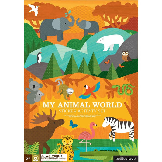 Le Petit Collage My Animal World Sticker Activity Set