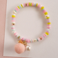 Lauren Hinkley Pom Pom and Pearl Elastic Bracelet - Pastel