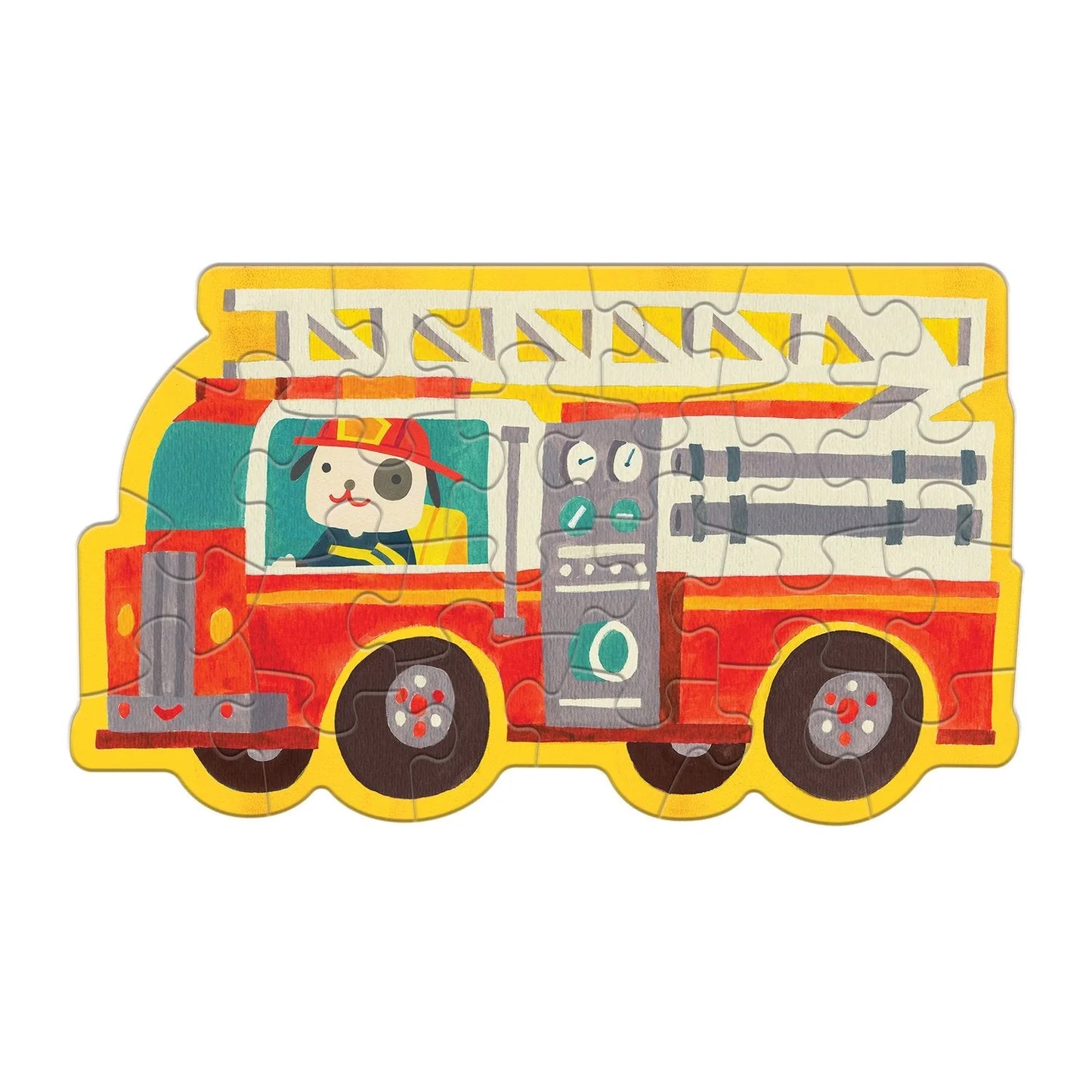 Firetruck Shaped Mini Puzzle 24 Pieces